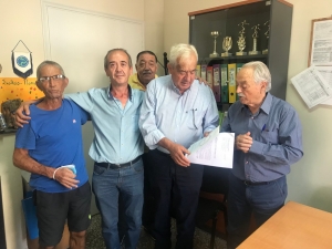 ΣΥΝΑΝΤΗΣΗ Φ. ΒΑΡΔΑΚΑΣΤΑΝΗ ΚΑΙ ΜΕΛΩΝ ΤΟΥ Δ.Σ.  ΜΕ ΤΟΝ ΥΠΟΨΗΦΙΟ ΔΗΜΑΡΧΟ ΚΟ. Γ. ΤΣΟΥΡΟΥΝΑΚΗ